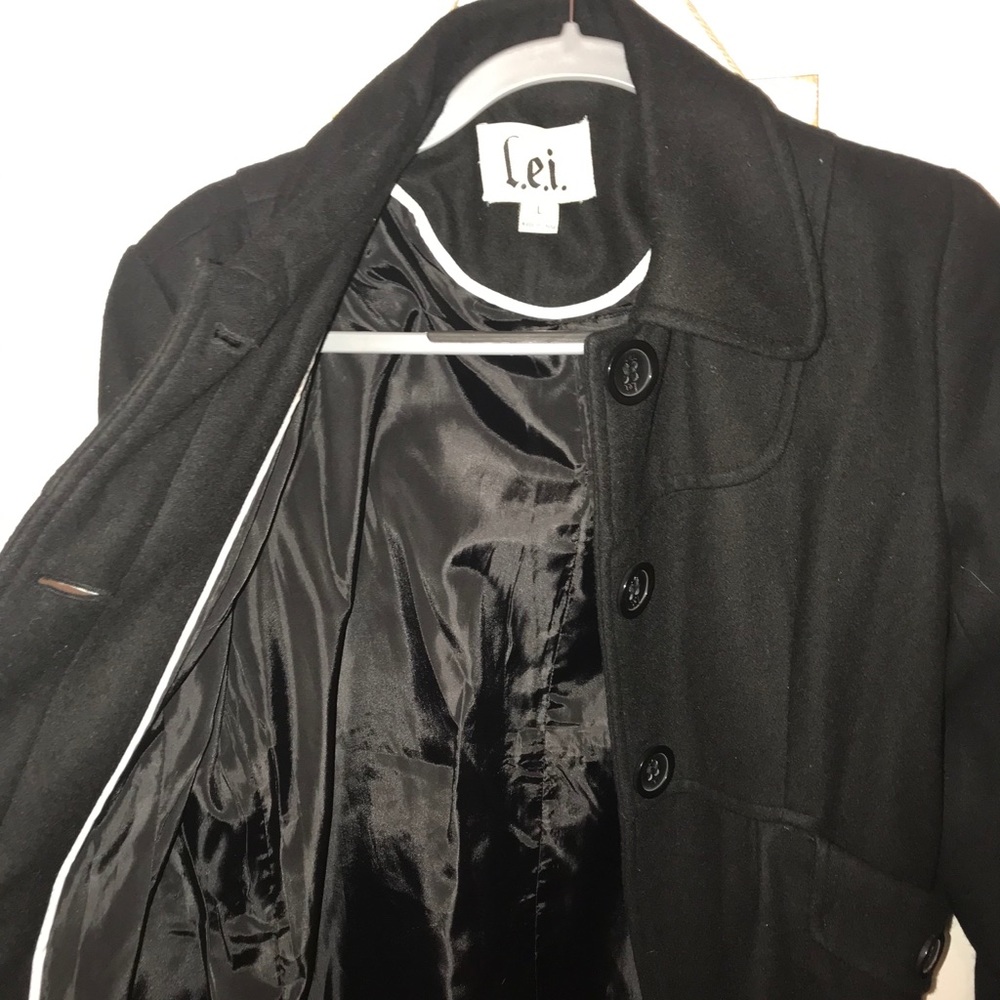 Black pea coat